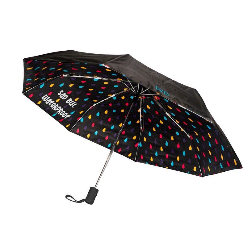 WD LifeStyle Ombrello Automatico Sad but Waterproof – Ombrello Fantasia