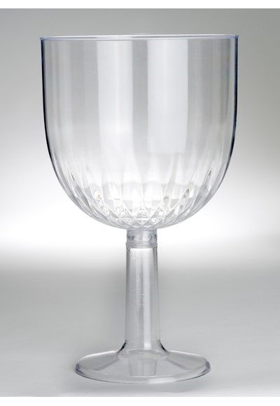 Bigiemme Copa Agua Plástico Transparente Tallo Largo 16x27 cm