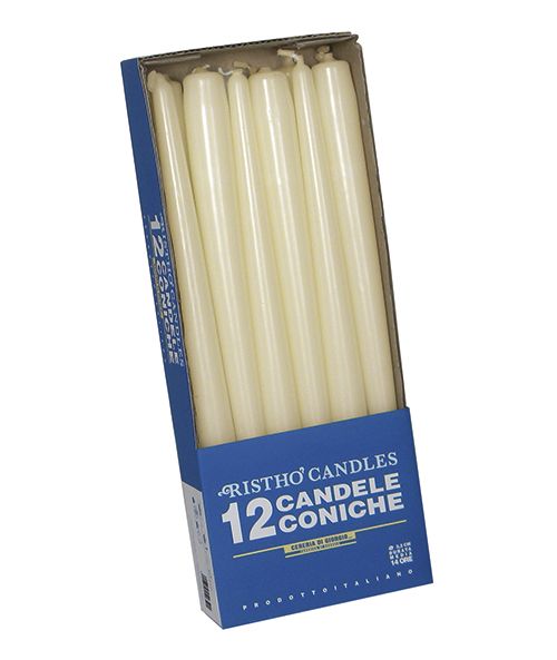 immagine-2-cereria-di-giorgio-cereria-di-giorgio-candele-coniche-22-cm-h-25-cm-10-pz-avorio-ean-8006545064462