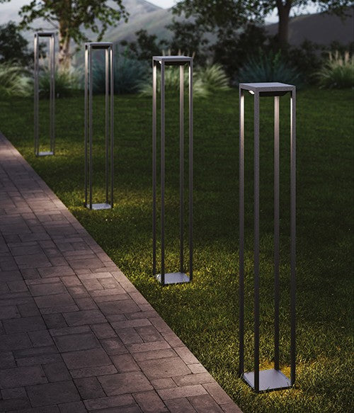 Zafferano Home Solar Terra Lámpara H 1000 Mm P 140 Mm L 140 Mm Corten