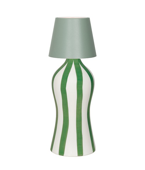 Zafferano Rayas Botella Lido D 110 Mm H 264 Mm Salvia