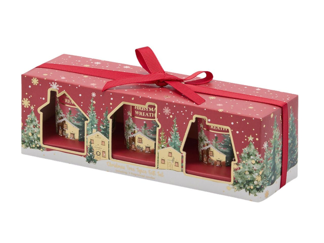 EDG Enzo De Gasperi Set 3 Velas Noel Perfumadas Sidra de Manzana y Miel – Velas Navideñas