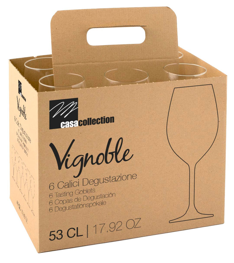 Di.Mo SET 6 Uds. VIGNOBLE COPAS PARA VINO TINTO 53 CL