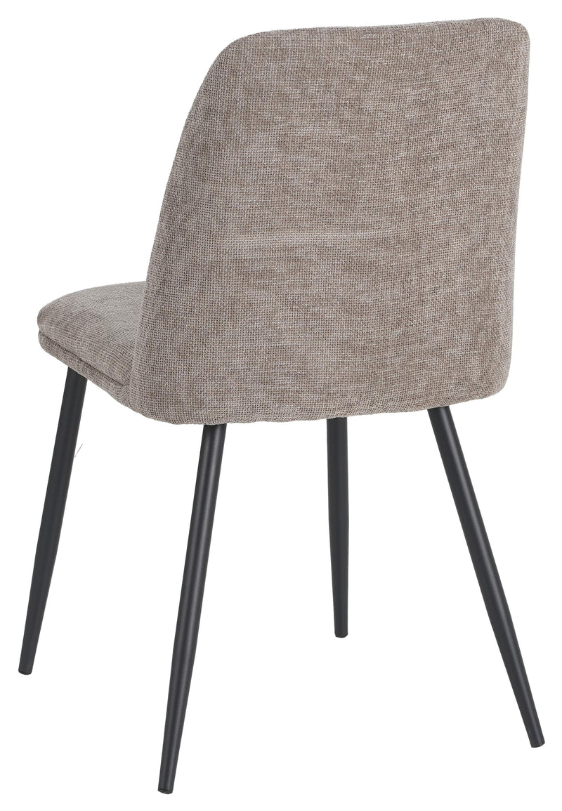 DI.MO Sedia Tracy in Tessuto Tortora 57 x 45 x 84 cm – Sedia Moderna per Sala da Pranzo e Soggiorno
