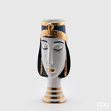 EDG Enzo De Gasperi Jarrón Egypt Iside H61 D23 Azul y Oro
