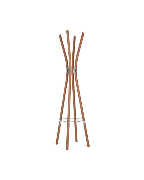 Alessi Poêle appendiabiti PS23 faggio bruno, design Philippe Starck