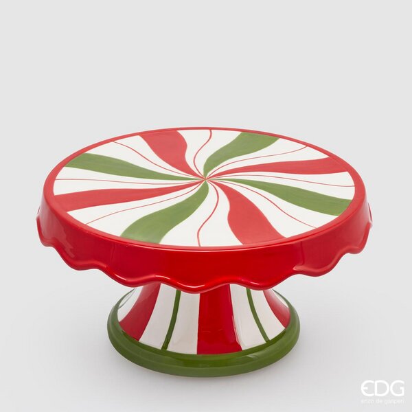EDG Enzo De Gasperi Alzata Candy Navidad Rojo Verde H25 D25