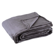 Bizzotto Plaid Penelope Grigio 130x160 cm Regalo Natalizio Coperta Morbida per Divano e Letto