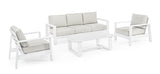 Bizzotto Set 4 Salotto Baltic Bianco