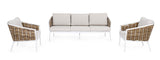 Bizzotto Set 3 Salotto Maribela Bianco