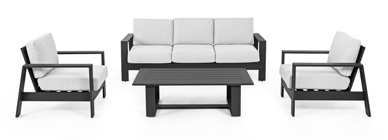 Bizzotto Set 4 Salotto Baltic Antracite