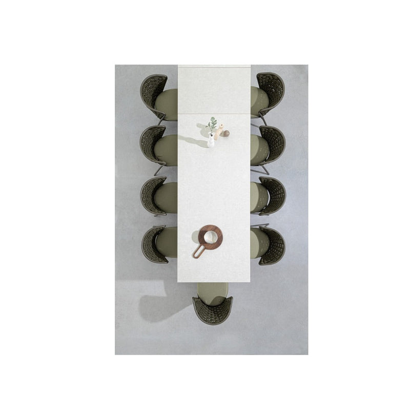 Bizzotto Tavolo Allungabile Otavio Rettangolare 220 - 280 - 340 x 95 Cm Bianco