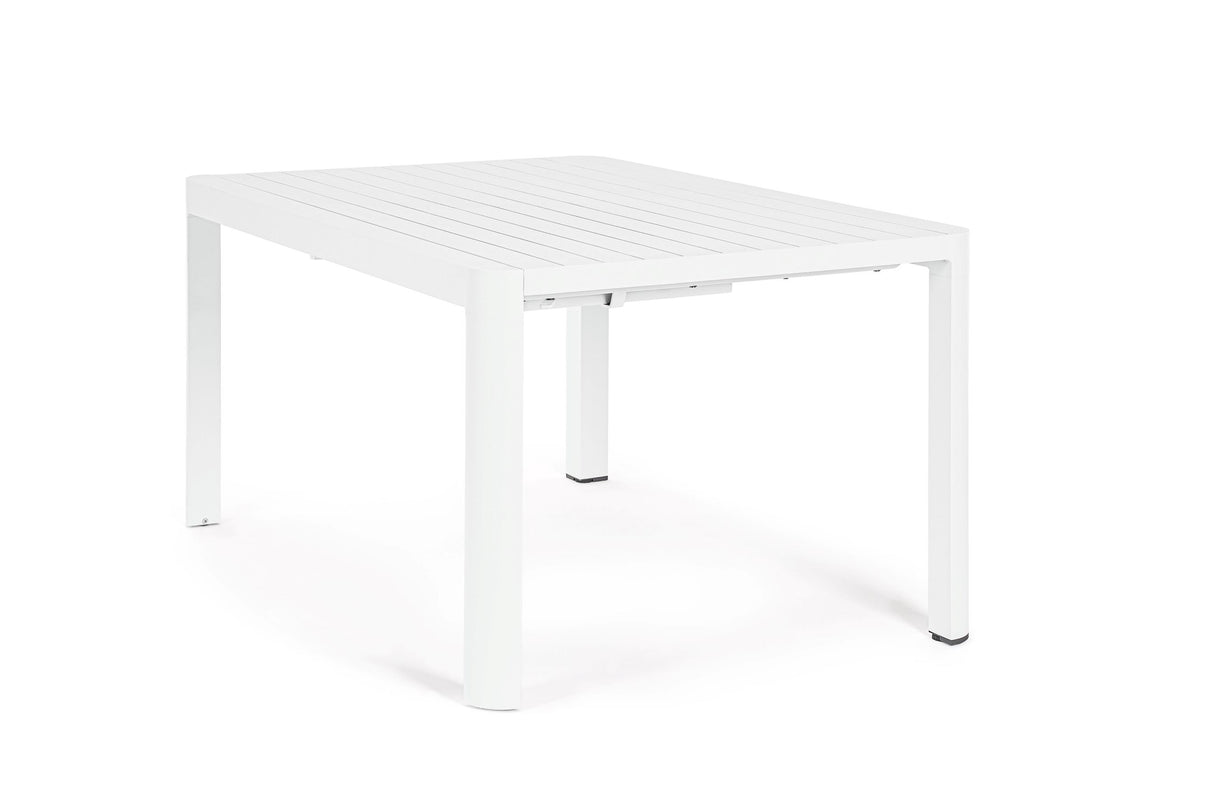 Bizzotto Tavolo Quadrato Allungabile Kiplin 149 x 97 / 149 Cm Bianco