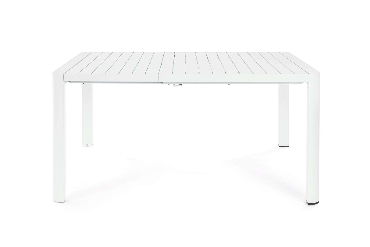 Bizzotto Tavolo Quadrato Allungabile Kiplin 149 x 97 / 149 Cm Bianco