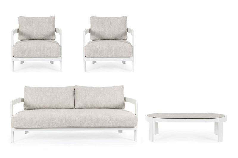 bizzotto bizzotto set 4 salotto presley bianco ean 8051836554436