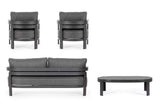Bizzotto Set 4 Salotto Presley Antracite