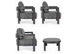 Bizzotto Set 4 Salotto Presley Antracite