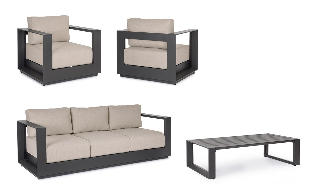 bizzotto bizzotto set salotto moses 4 elementi antracite ean 8051836671102