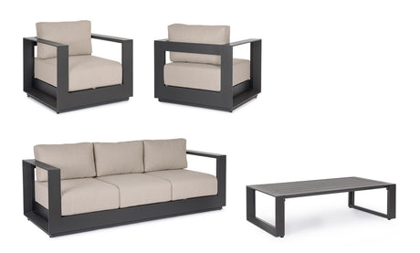 bizzotto bizzotto set salotto moses 4 elementi antracite ean 8051836671102