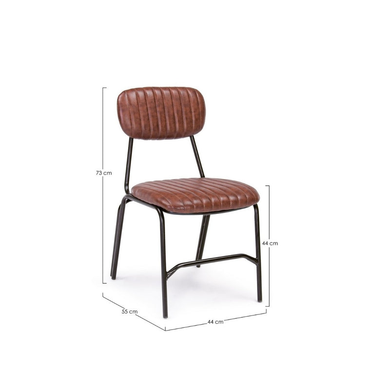 Bizzotto Silla Debbie Naranja Oscuro Vintage