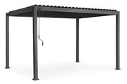 Bizzotto Ocean Pérgola Bioclimática Antracita Aluminio 3×4 m