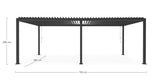 bizzotto bizzotto pergola ocean 36 x 72 mt antracite ean 8051836480001