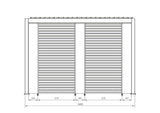 bizzotto bizzotto pergola ocean 36 x 72 mt antracite ean 8051836480001