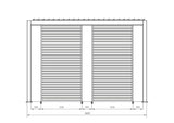 bizzotto bizzotto pergola ocean 3 x 6 mt bianco ean 8051836480018