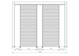 bizzotto bizzotto pergola ocean 3 x 6 mt bianco ean 8051836480018