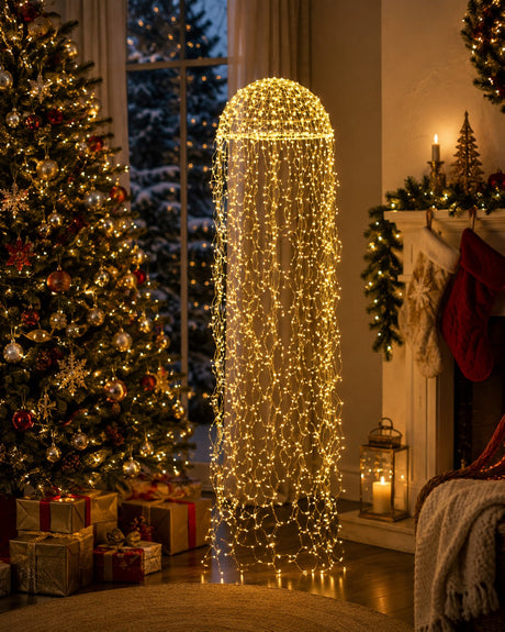 Bizzotto Medusa Argento con 1280 Micro LED Classic Decorazione Natalizia Luminosa