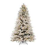 Bizzotto Albero di Natale Berkshire Innevato H 270 cm con 3100 LED con Telecomando