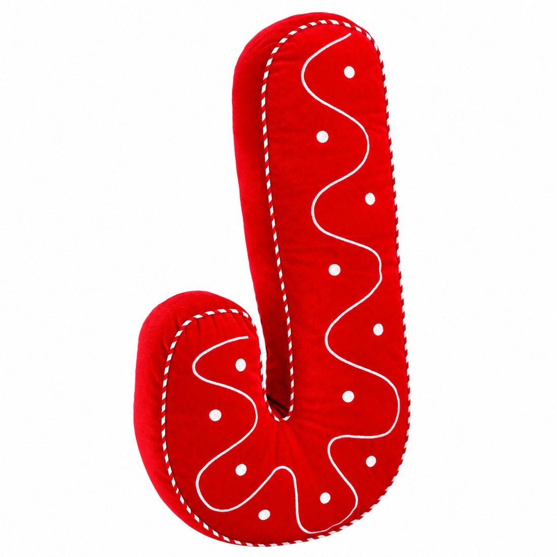 Cojín Navideño Toffee Bastoncillo Rojo 35x60 cm – Cojín Decorativo de Navidad con Funda y Relleno de Poliéster