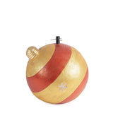 Bizzotto Base per Albero di Natale Flounce Rosso e Oro H 61 cm Copribase Natalizio Decorativo