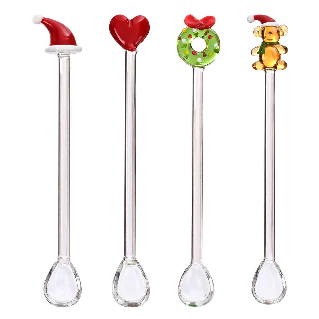 Bizzotto Set 4 Cucchiaini Natalizi Sweetness – Posate per Tavola di Natale