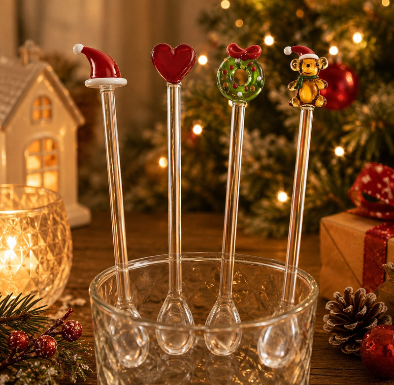 Bizzotto Set 4 Cucchiaini Natalizi Sweetness – Posate per Tavola di Natale
