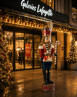 Bizzotto Soldatino Jay ST Rosso con Luci LED H 191 cm Decorazione Natalizia Luminosa