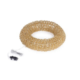 Bizzotto Corona Natalizia Zoe Oro con 720 Micro LED Classic Ø58x13 cm Decorazione Luminosa