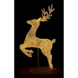 Bizzotto Renna Natalizia Zoe Oro con 8300 Micro LED Classic 180x60x287 cm Decorazione Luminosa