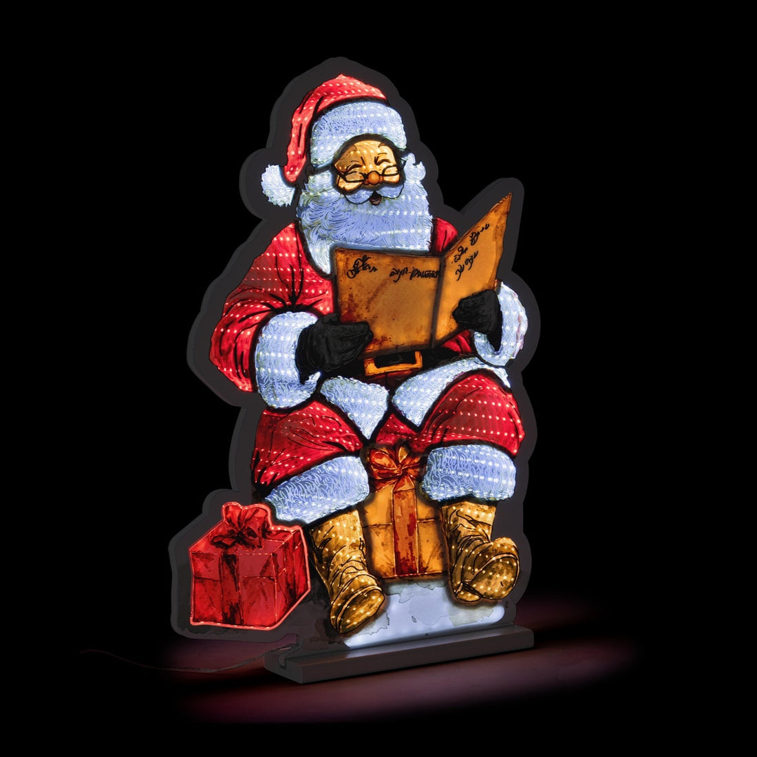 Bizzotto Papá Noel Luminoso H 60 cm con 440 LED IP20 Decoración Navideña
