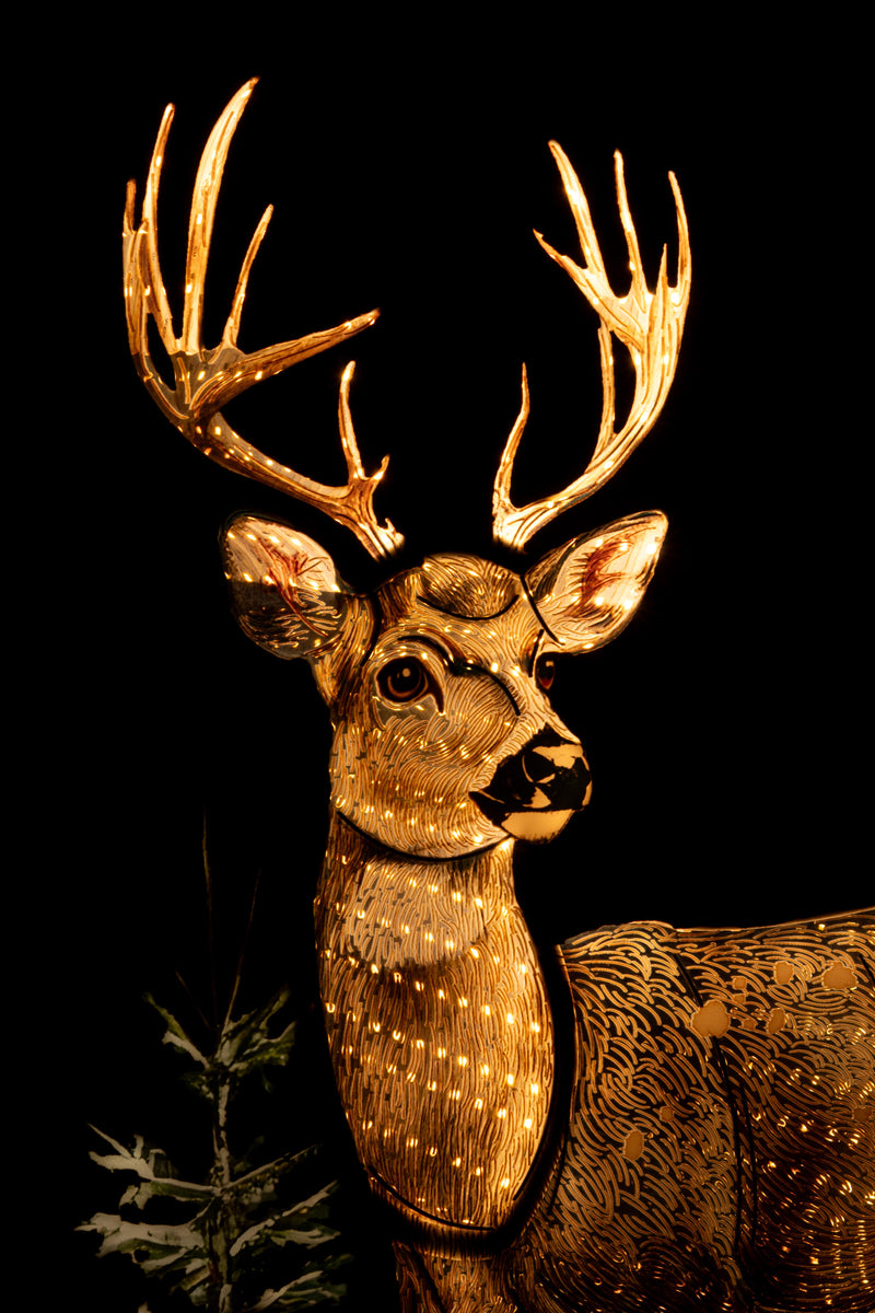 Bizzotto Cervo Navideño Luminoso H 60 cm con 394 LED IP20 Decoración Navideña