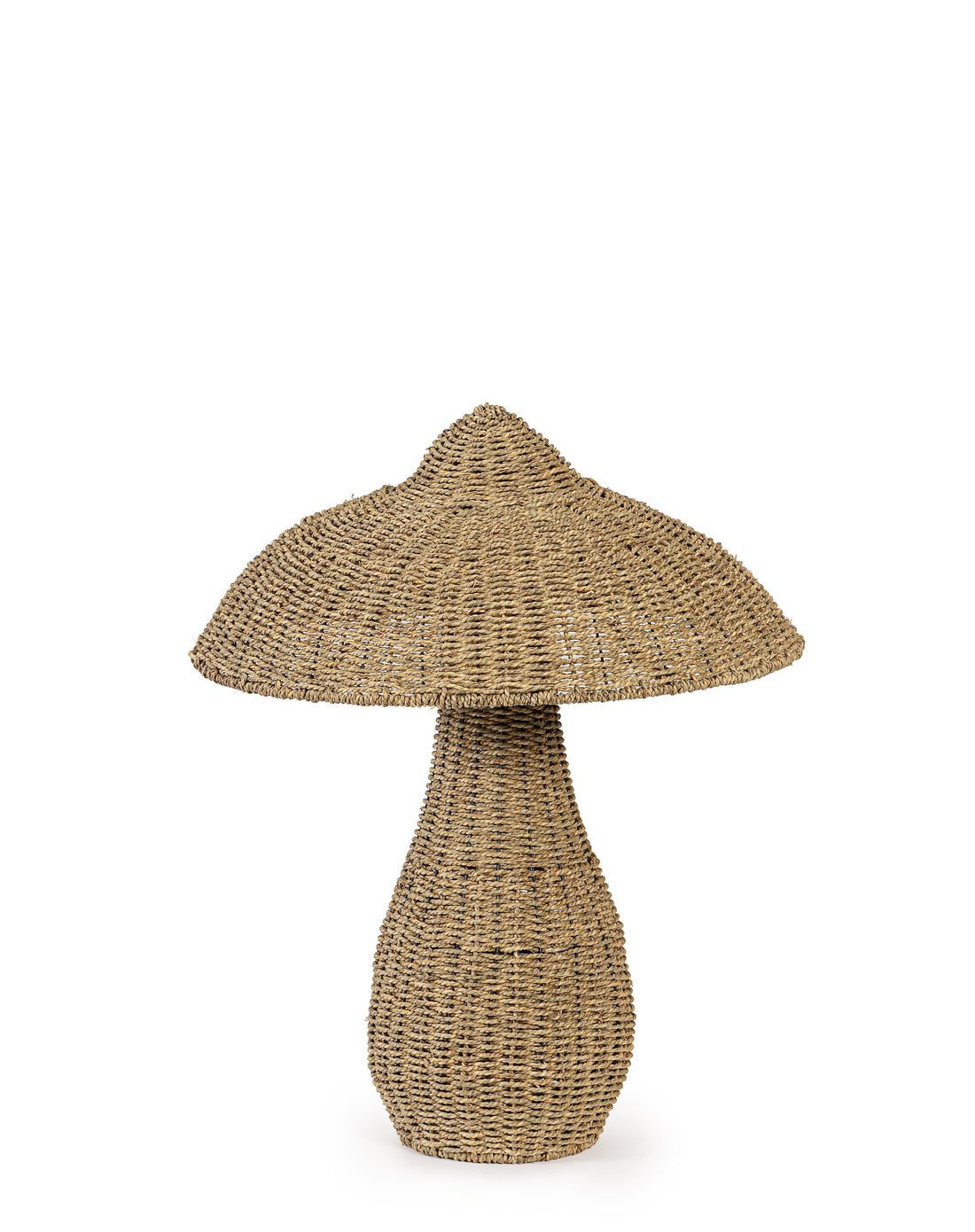 Bizzotto Fungo Natalizio Everen Stand en Seagrass Ø73xH90 cm – Decoración Navideña en Fibra Vegetal para el Hogar