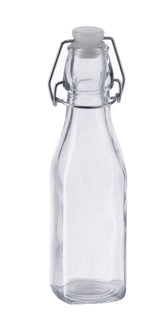 regalo italiano regalo italiano bottiglia vetro con tappo ermetico ass 250 ml h 20 cm trasparente 1 pz ean 8057586000568