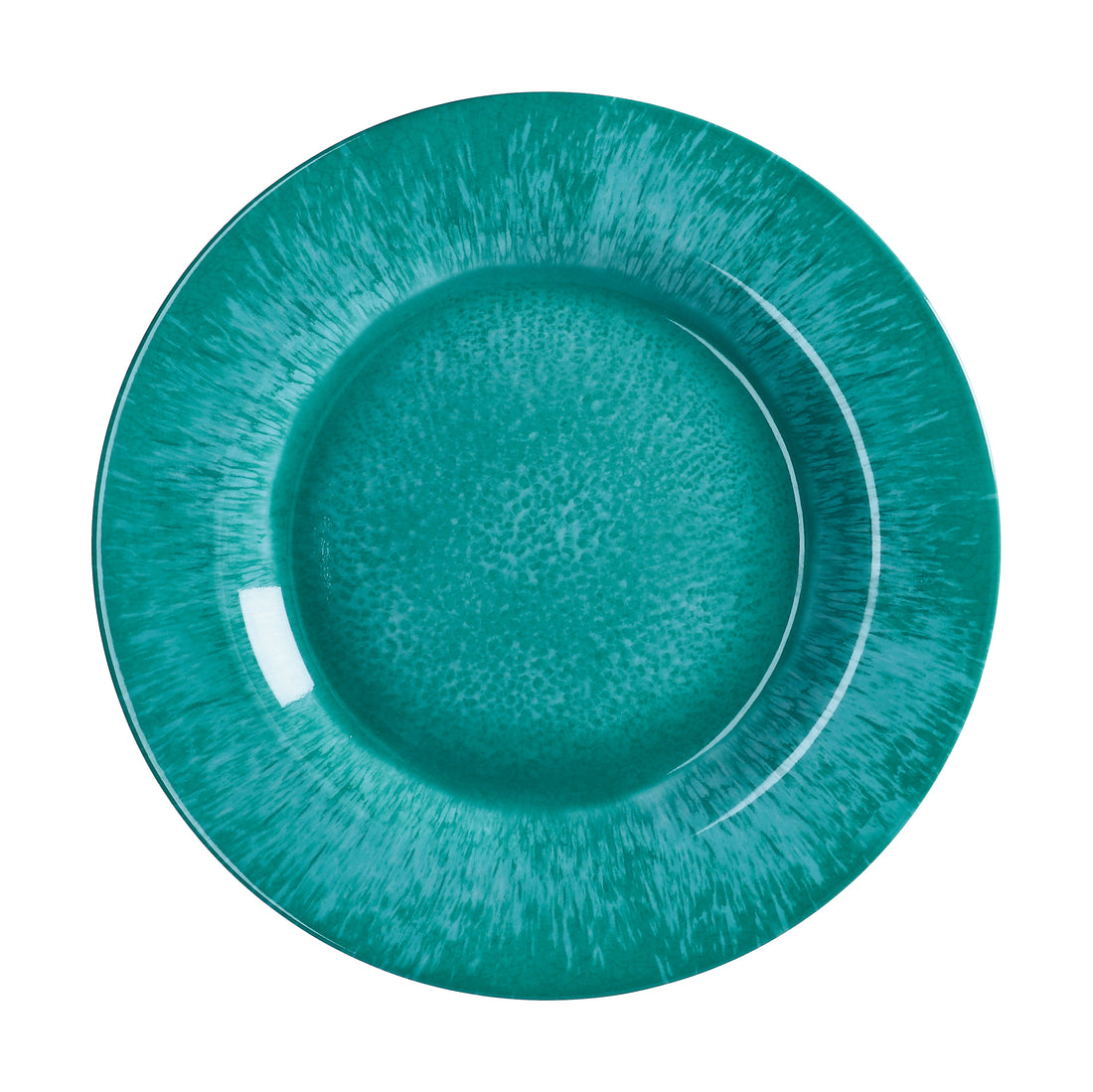 Regalo Italiano Plato Plano Melamina D 28 Cm H 3 Cm Verde Agua