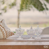 EDG Enzo De Gasperi Recipiente Copa Farfalle H15 D10 Natural Transparente