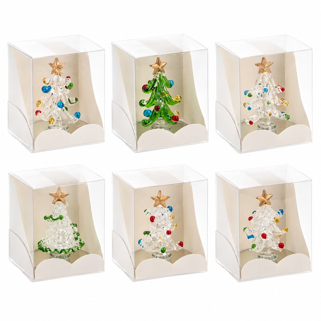 Ad Trend Mini Árbol de Navidad Decorativo Surtido H6,5 x 5,5 cm 1 Ud – Decoración Navideña