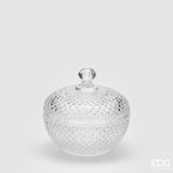 EDG Enzo De Gasperi Contenedor Redondo Rombos H11 D12 Naturaleza Transparente