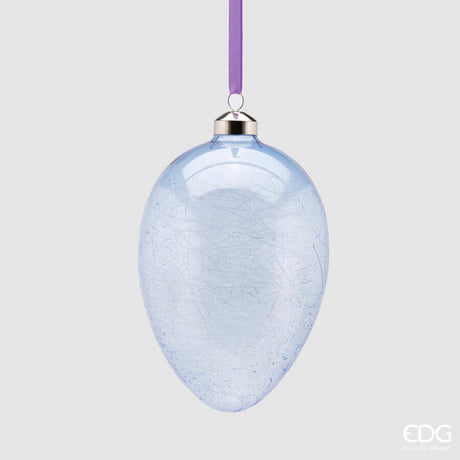 edg enzo de gasperi edg enzo de gasperi decorazione uovo vetro h 135 cm d 95 cm lavanda ean 8059824246783