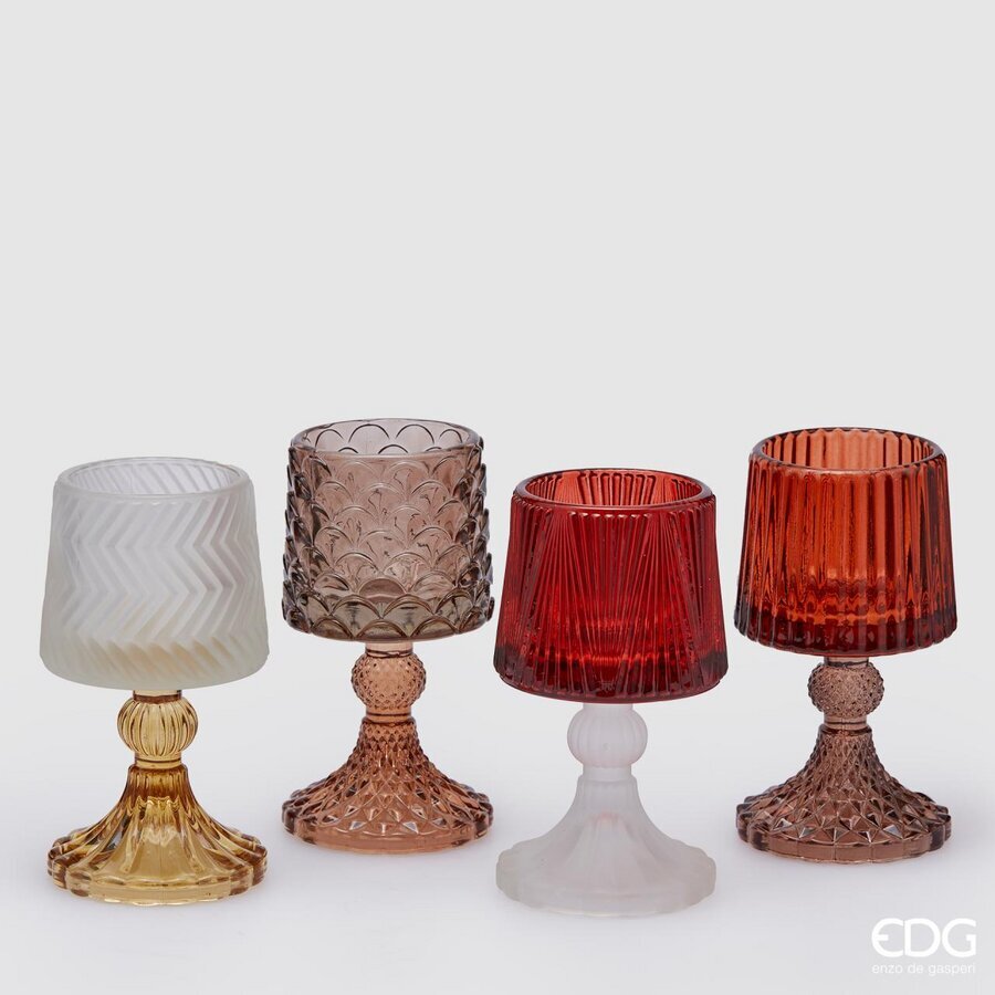 EDG Enzo De Gasperi Candelabro Lámpara H 15 Cm D 8,5 Cm Multicolor 1 Pz