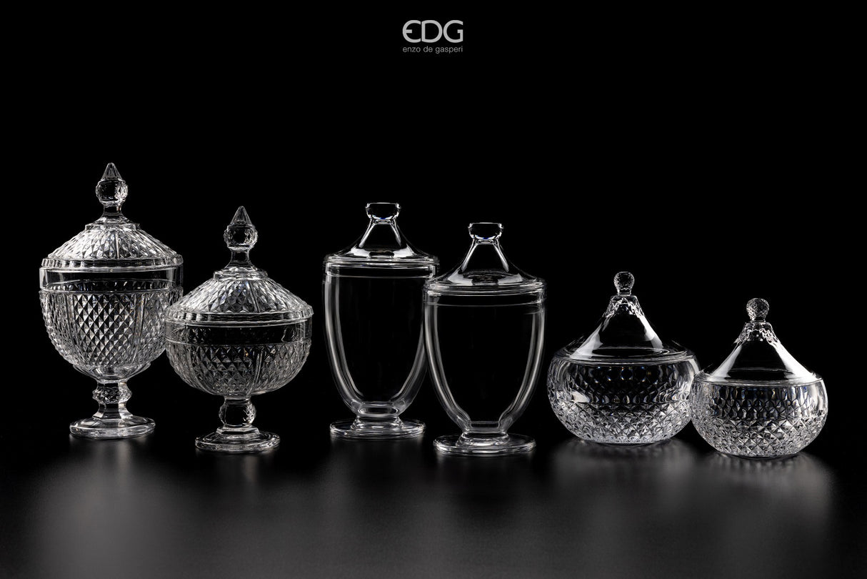 EDG Enzo De Gasperi Recipiente Copa H29 D15 Natural Transparente