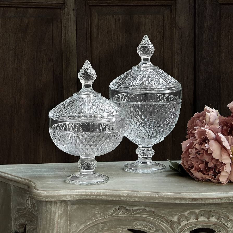 EDG Enzo De Gasperi Recipiente Copa H29 D15 Natural Transparente